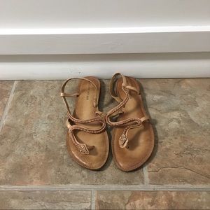 Antonio Melani Seraphinatwo Snake SandalsGold/Tan