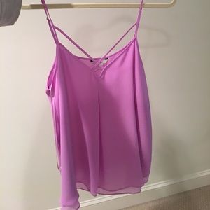 Lavender summer Chiffon guess tank top