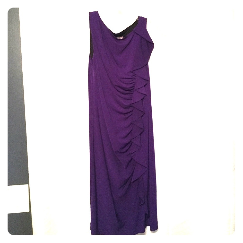 Royal purple cocktail dress