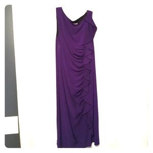 Royal purple cocktail dress
