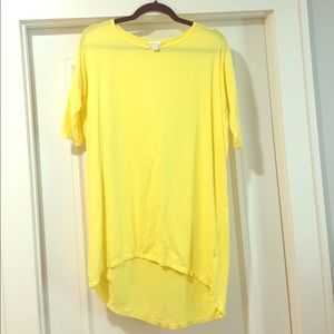 EUC- LulaRoe Yellow Irma Tunic; size XS