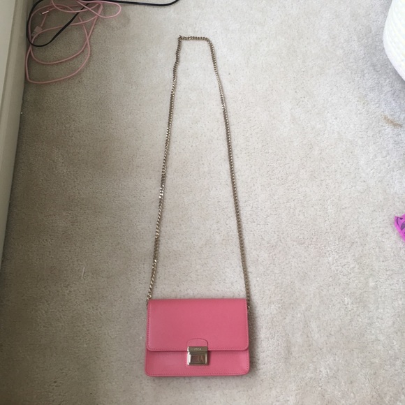 Furla Handbags - Furla genuine leather pink bag NWOT