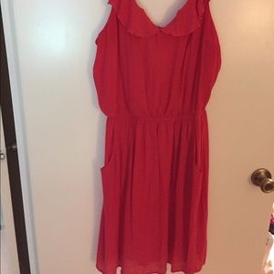 Pink sleeveless dress