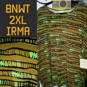 BNWT LuLaRoe 2XL Irma hi-lo tunic CROSS POSTED