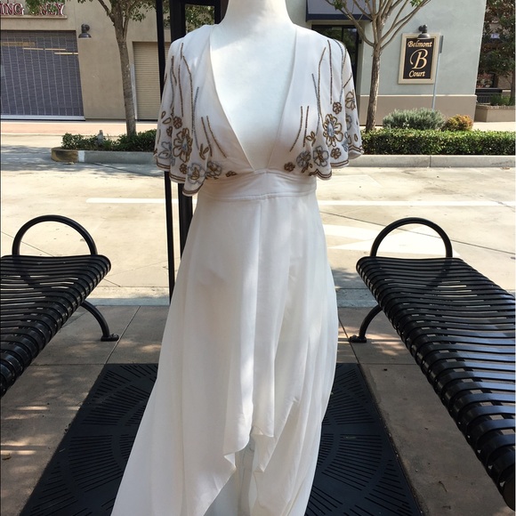 Nasty Gal Artemis Embellished Cape Dress - Picture 3 of 6