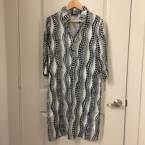 Agnes B polka dot shirtdress