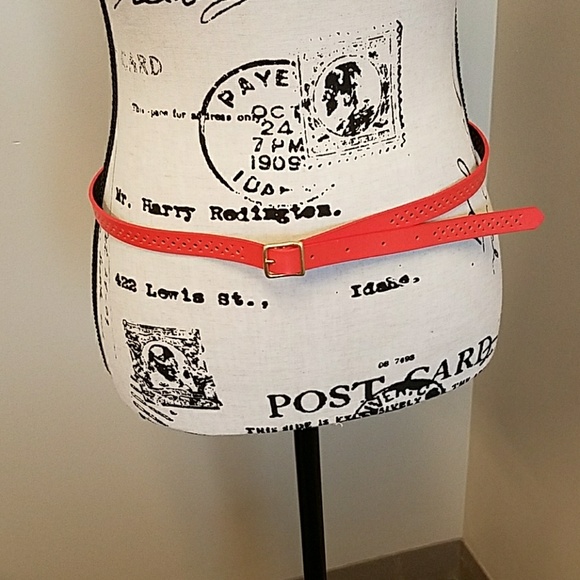 J. Crew Accessories - J. Crew orange leather belt
