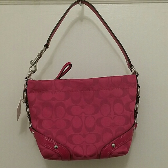 coach bucket bag pink