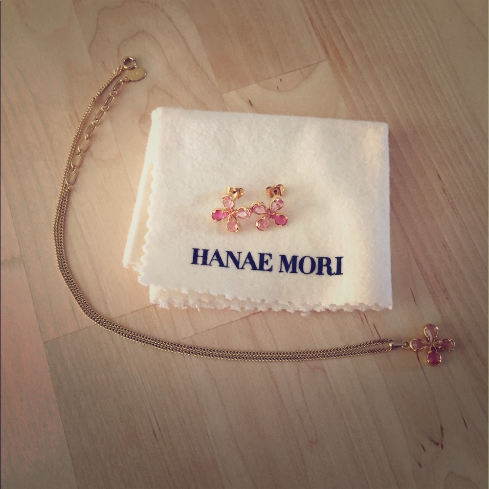Hanae Mori necklace and earring set