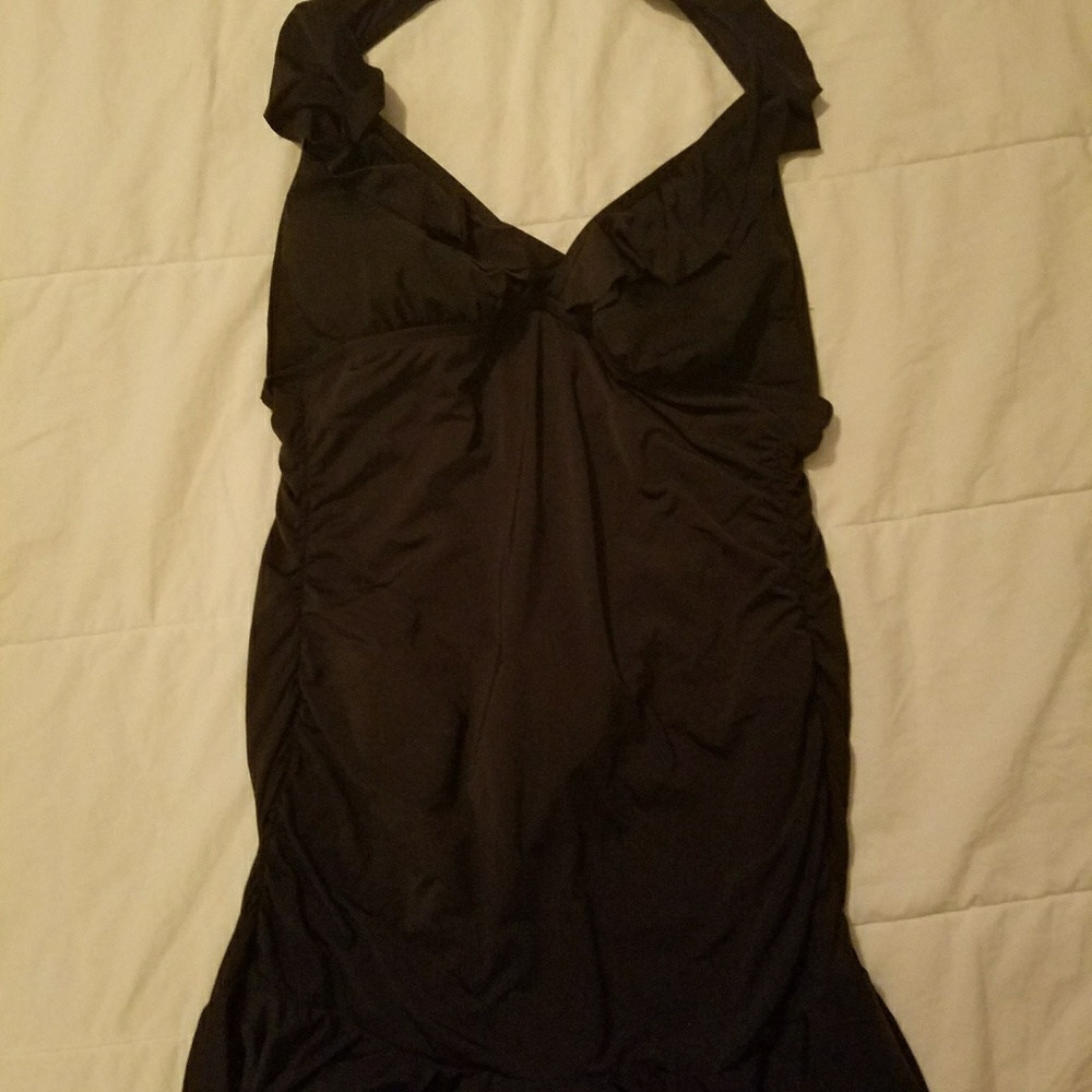 Sexy black swimdress