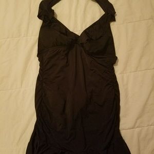 Sexy black swimdress