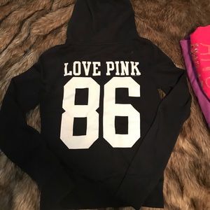 Victoria secret zip up sweat shirt