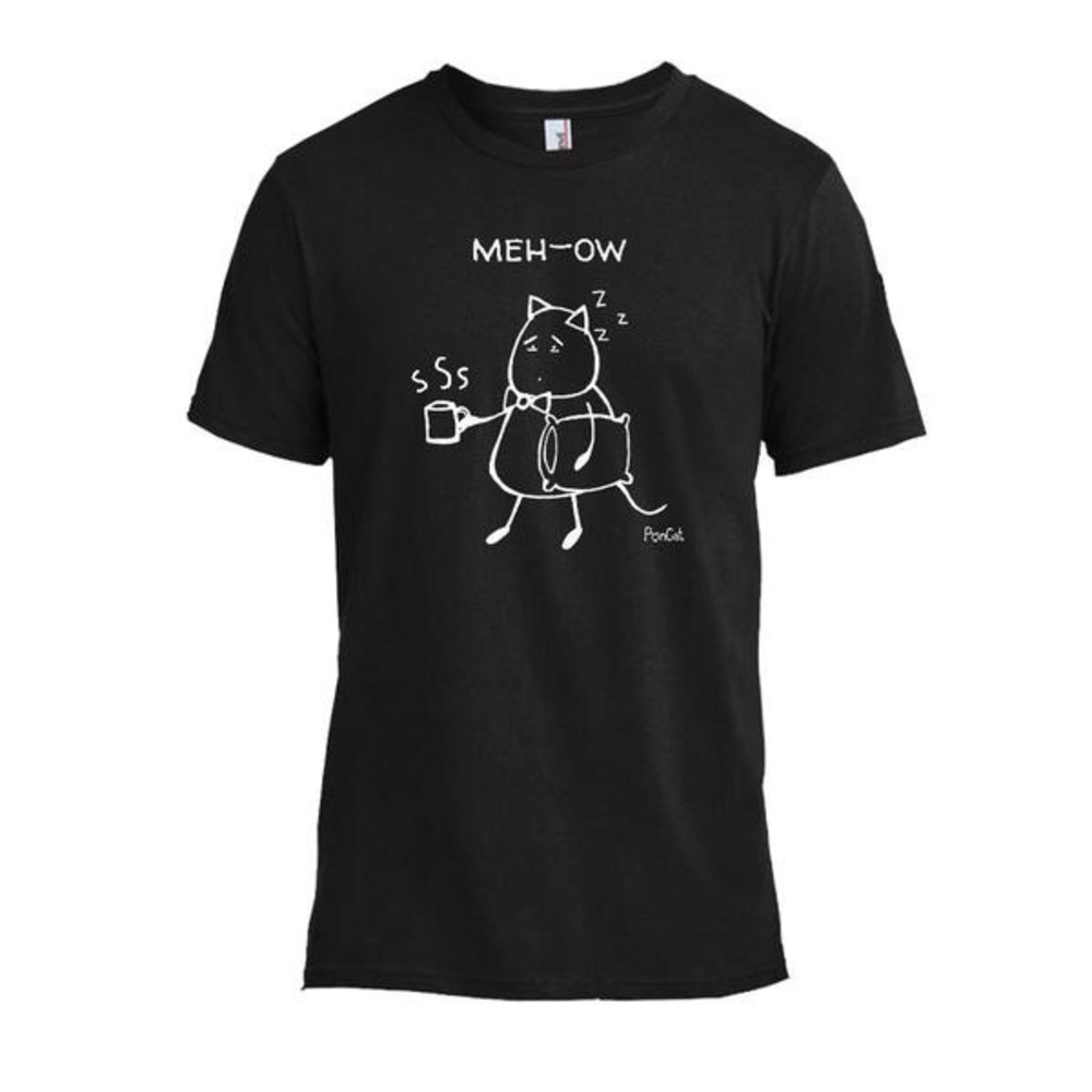 "Meh-ow" unisex casual t-shirt