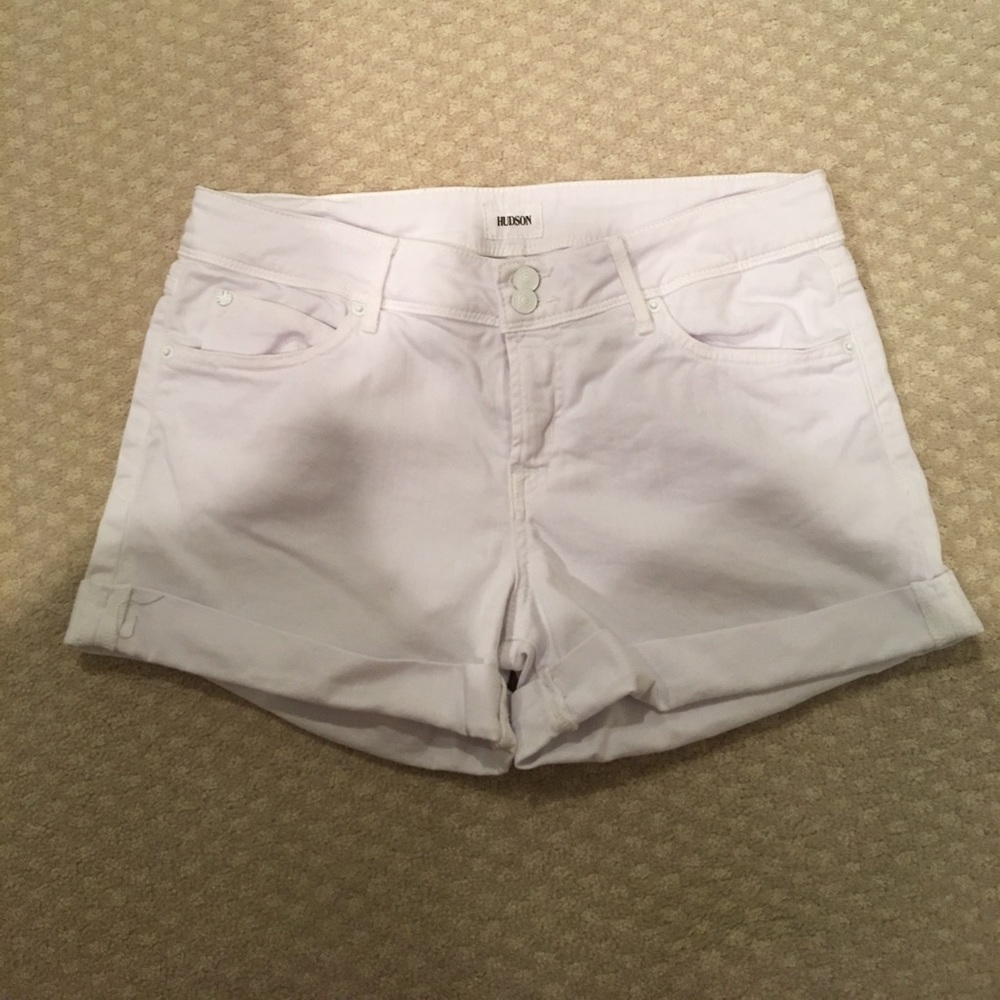 Hudson croxley mid thigh jean shorts