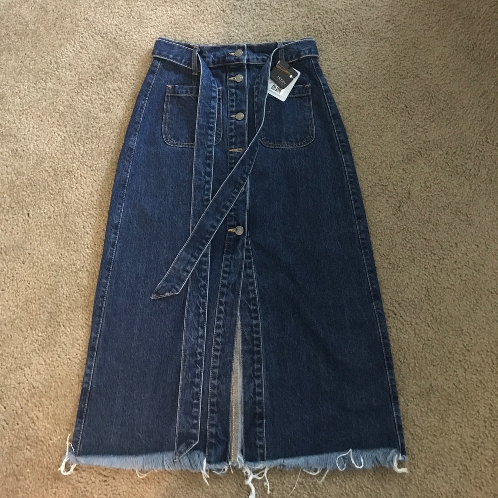 Hiddenjean midi skirt
