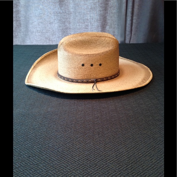 Amazing Straw and Leather Western Hat - Picture 2 of 4