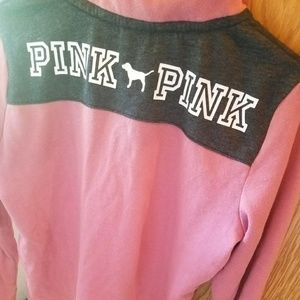 Victorias secret pink quarter zip