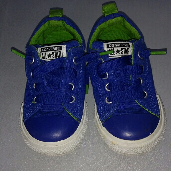 Converse Other - Converse All Star blue and Green shoes