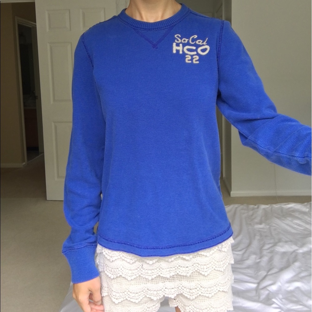 Blue Hollister boy shirt