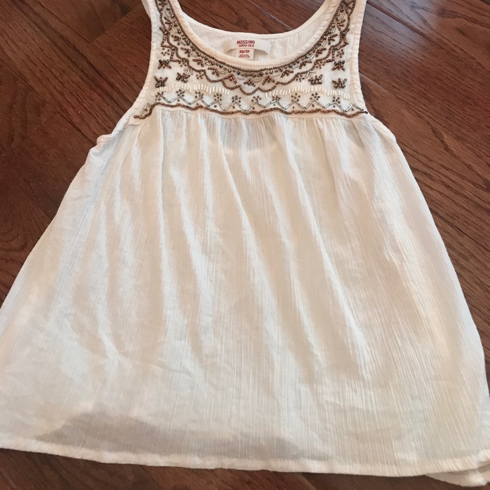 Target White Blouse With Beading