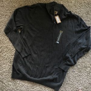 NWT FOUNDRY 1/4 ZIP SWEATER
