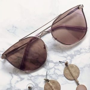 Rosegold Aviator sunglasses