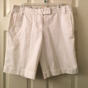 J. Crew White Walking Shorts Size 8