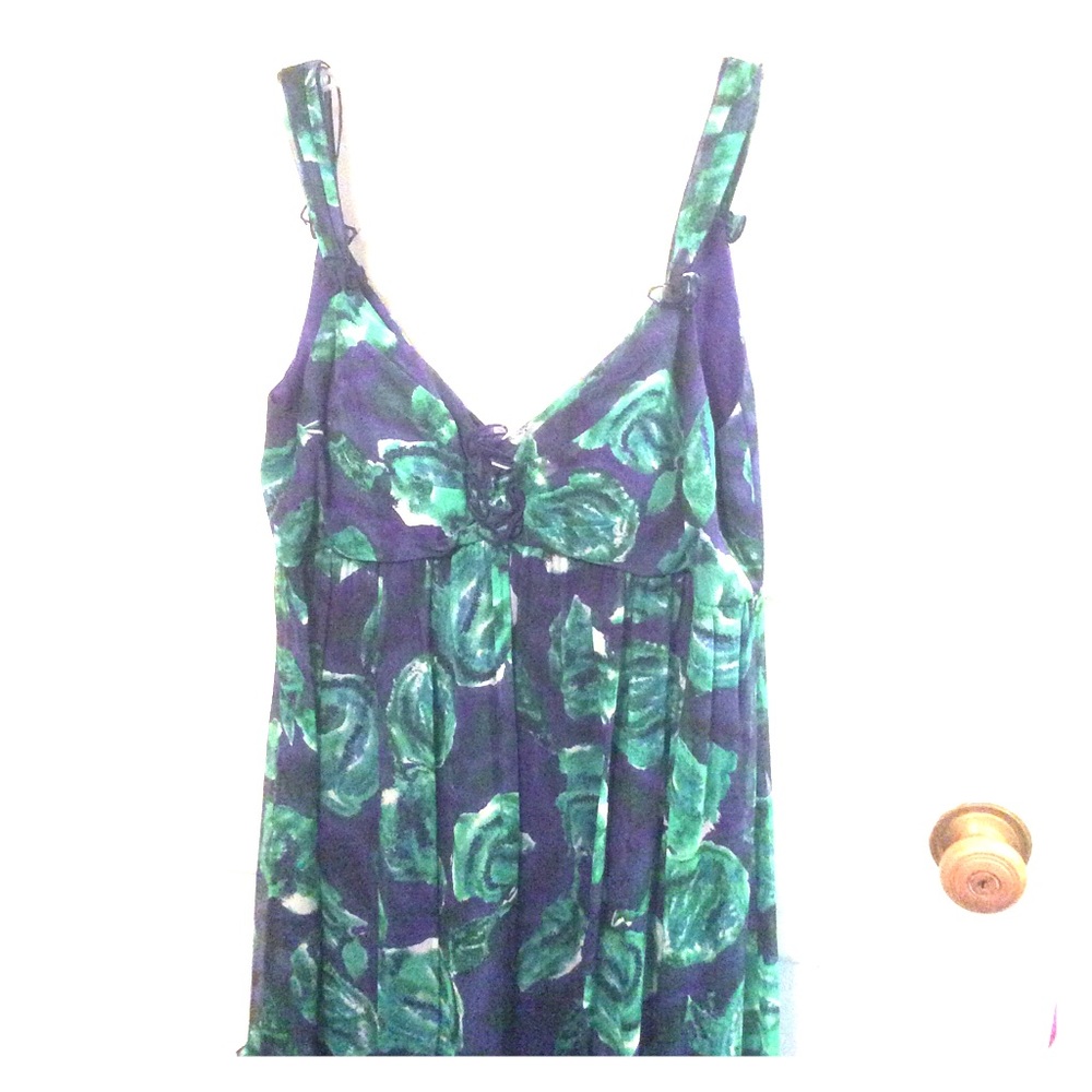 Floral Suzi Chin dress, size 6.