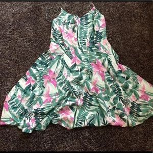 Tropical Print Dress