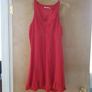 Anthropologie 100% silk sun dress