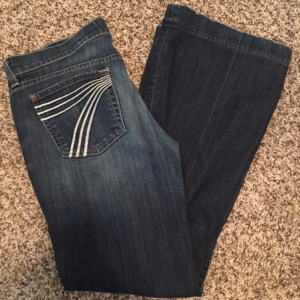 7 For All Mankind Dojo Dark Wash Size 30 Jeans