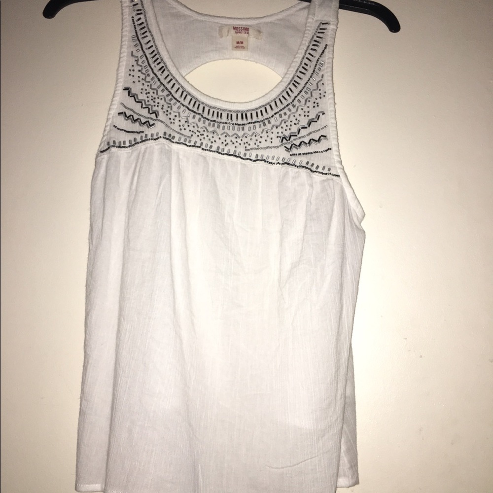 Sleeveless beaded top