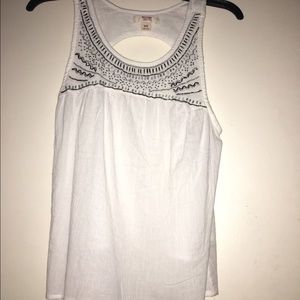 Sleeveless beaded top