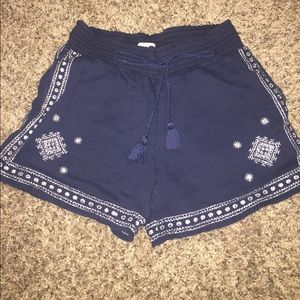 J. Crew Navy Flowy Shorts