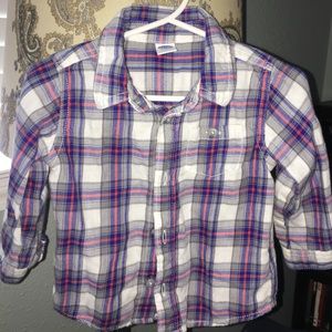 Old Navy Plaid Button Down Shirt