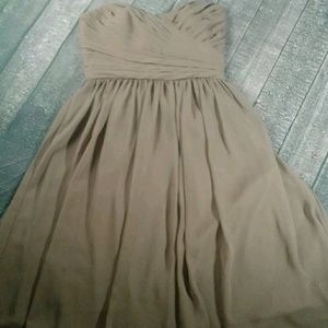 Monique Lhuillier Bridesmaids Strapless Dress Sz10