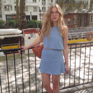 American Apparel Denim Lulu Skirt