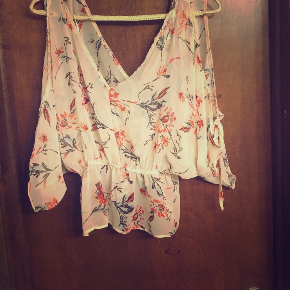 Sheer colorful blouse