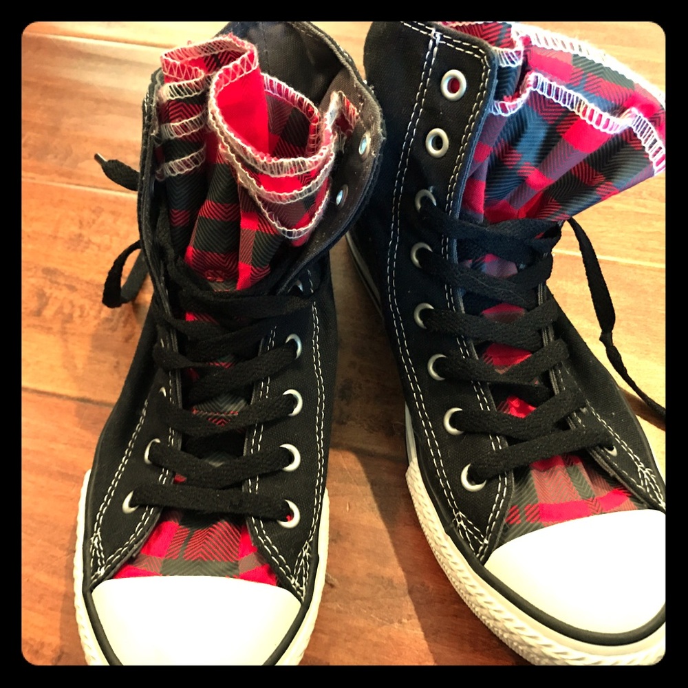 Plaid Hi-Top Converse
