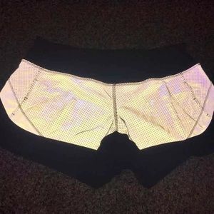 Reflective Lululemon running shorts