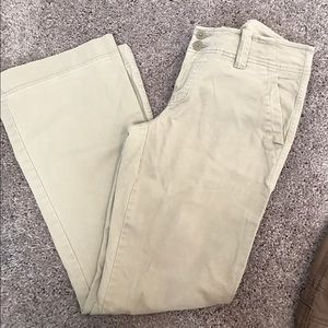 American Eagle khaki bootcut pants