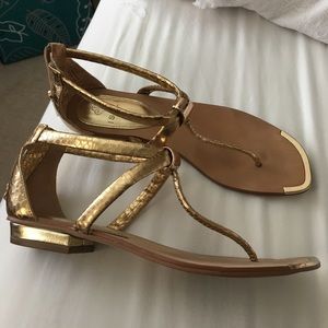 Gold sandals