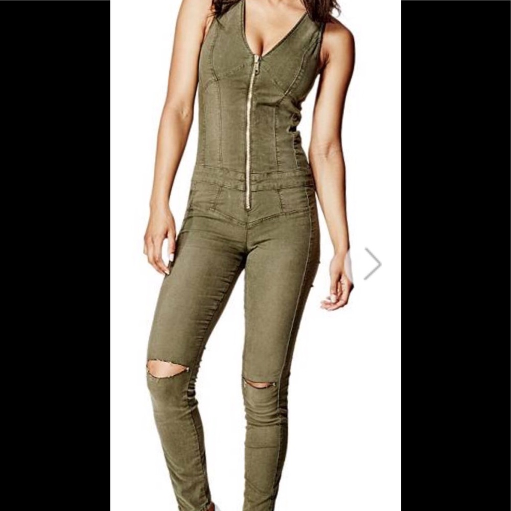 GUESS Maxine Zip-Up Jumpsuit