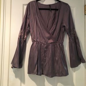 Silver Grey Boho inspired Tunic
