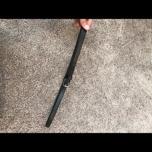 Skinny black belt