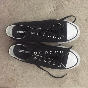Never worn black converse!!!