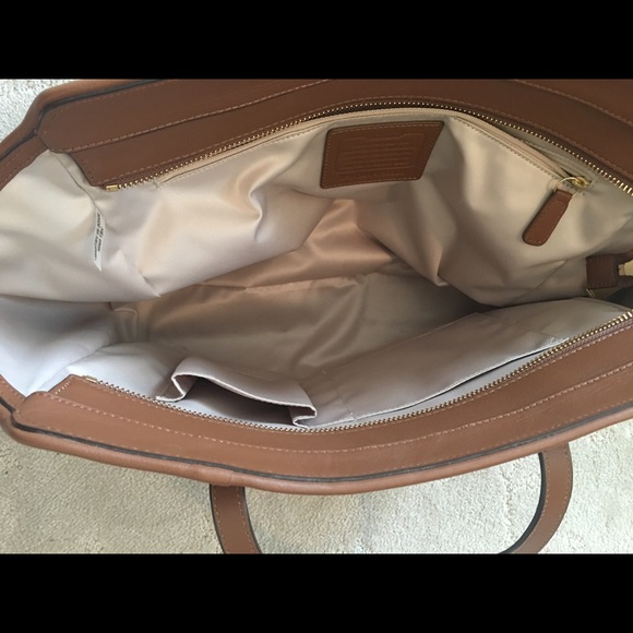 Coach Alexis saddle leather handbag BRAND NEW! - Picture 5 of 7