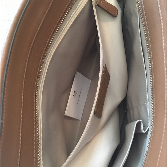 Coach Alexis saddle leather handbag BRAND NEW! - Picture 6 of 7