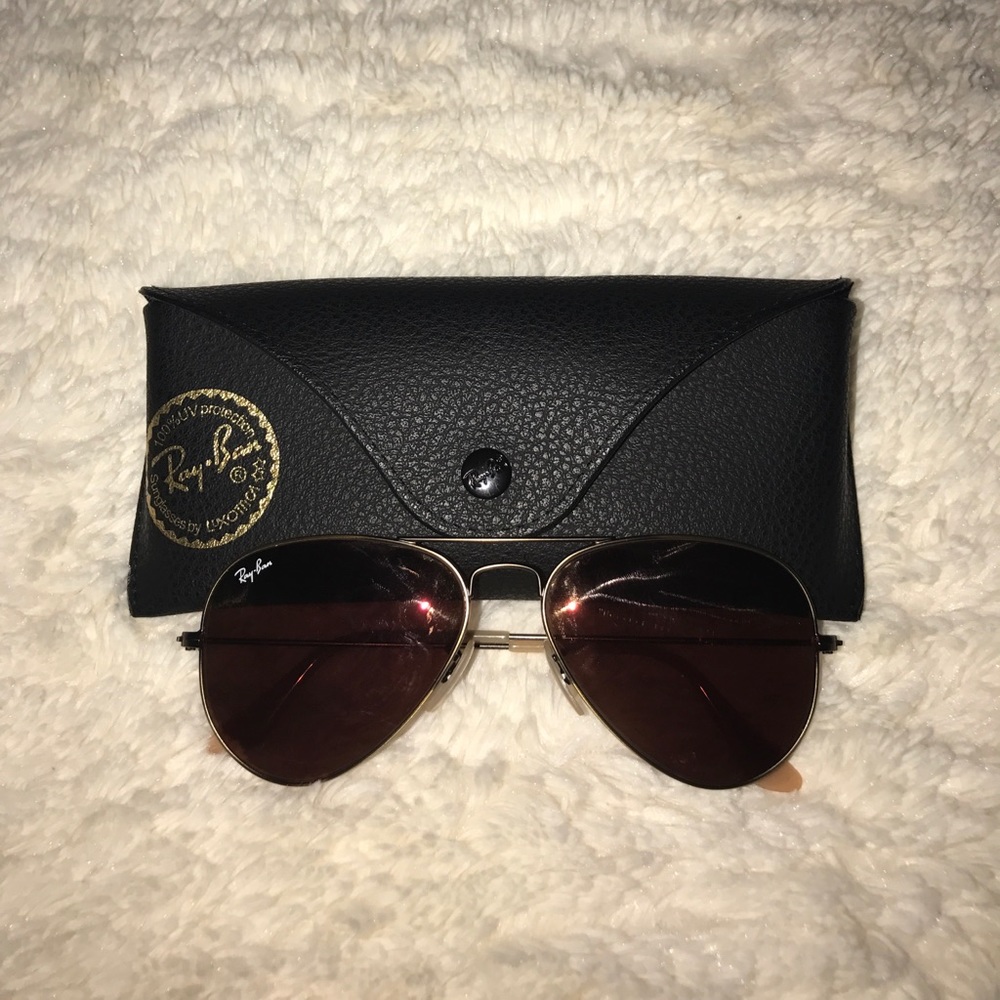 Ray  Ban Aviator Pink Shade Sunglasses