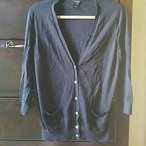 Ann Taylor black cardigan sweater sz. L